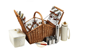 Huntsman Basket for 4 w/coffee service 